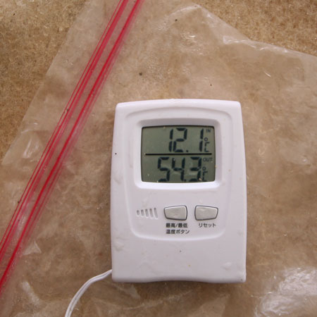 発酵温度は50℃超えます。